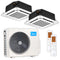 MIDEA Deckenkassetten-Set Multisplit | 5,2 kW + 5,2 kW