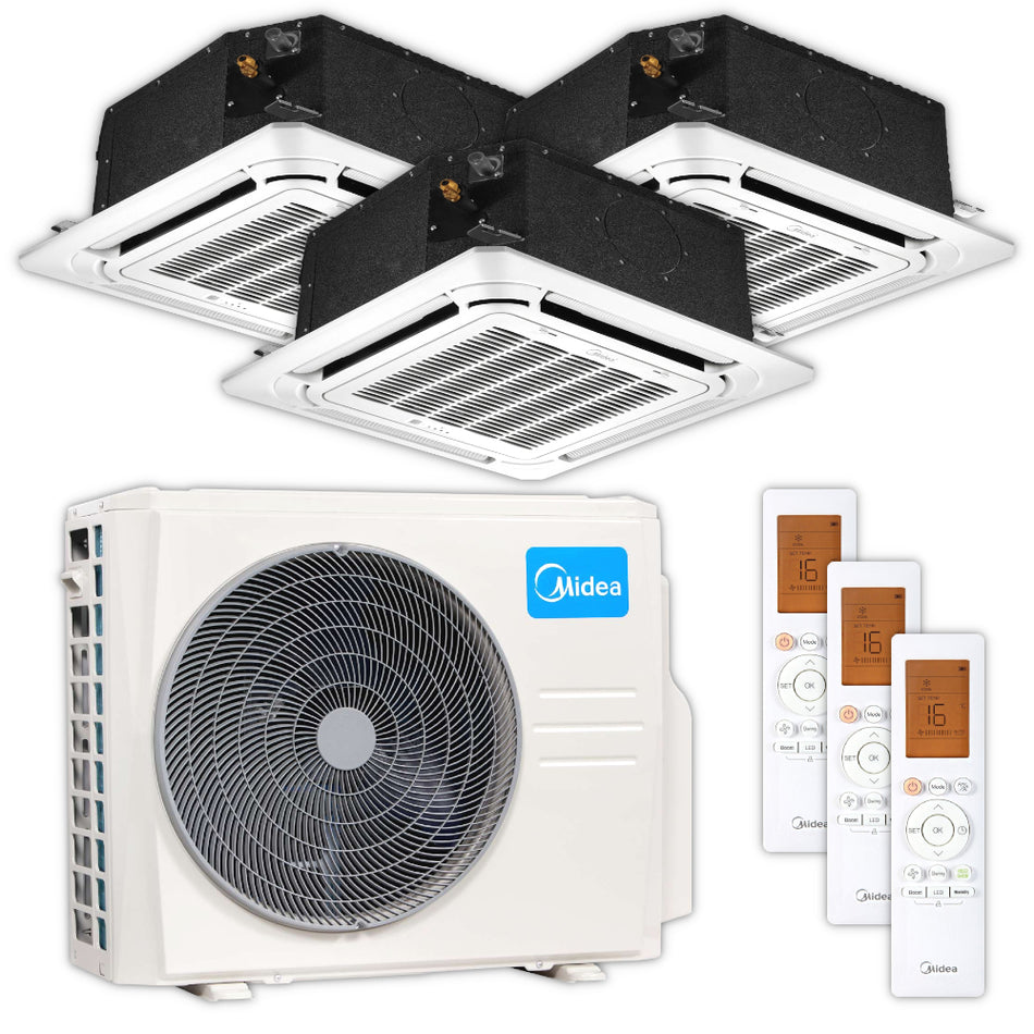 MIDEA | Deckenkassetten-Set Multisplit | 2 × 2,6 kW + 5,2 kW 