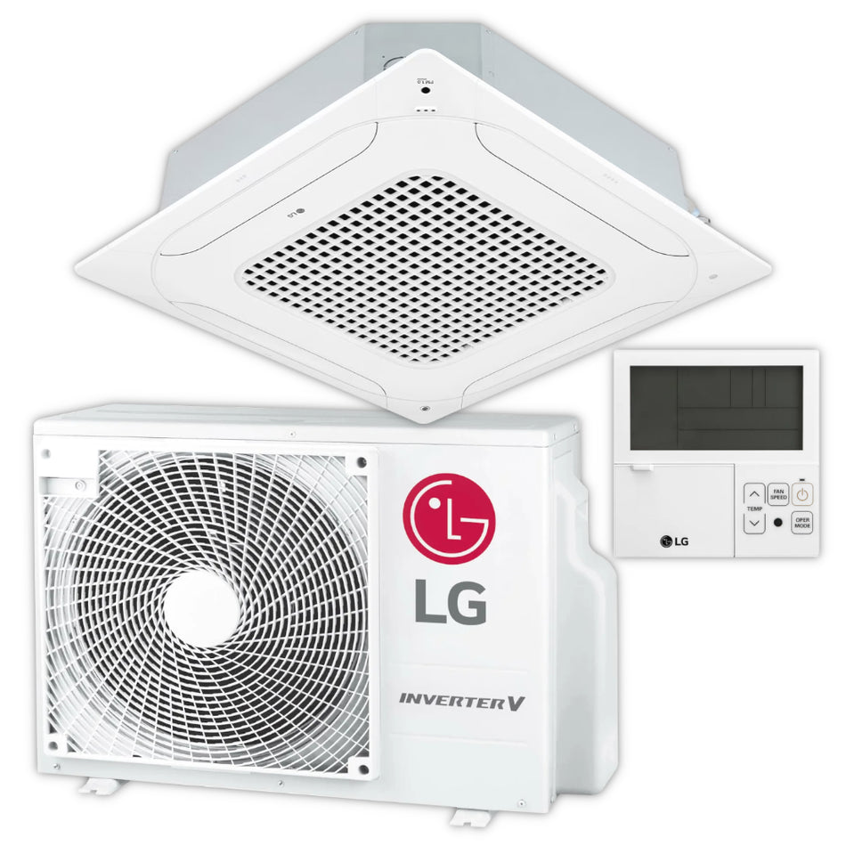 LG Split Klimaanlage Set 4-Wege-Deckenkassetten CT09F | 2,5 kW