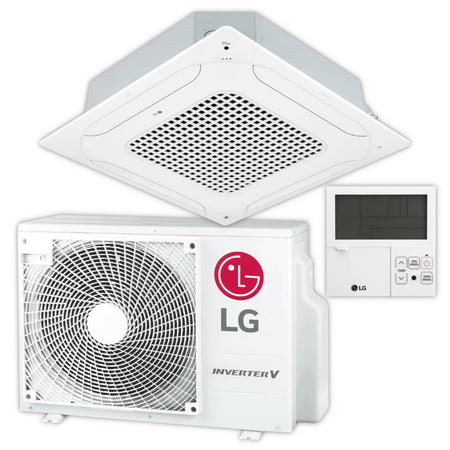 LG Split Klimaanlage 4-Wege-Deckenkassetten-Set CT12F | 3,4 kW