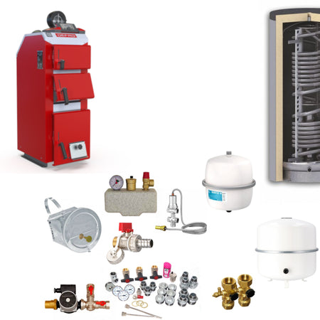 Defro Festbrennstoffkessel Optima Komfort 3,9 kW Komplettset 4 | klimaworld.com
