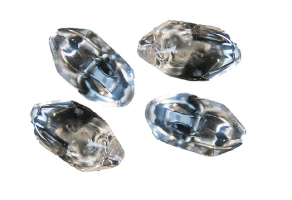 Kratki dekorative Steine transparent für Biokamin | 1 kg | ZFS01N