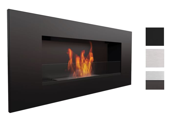 Kratki Biokamin / Wandkamin Delta 2 + Schutzglas | mit Farbwahl