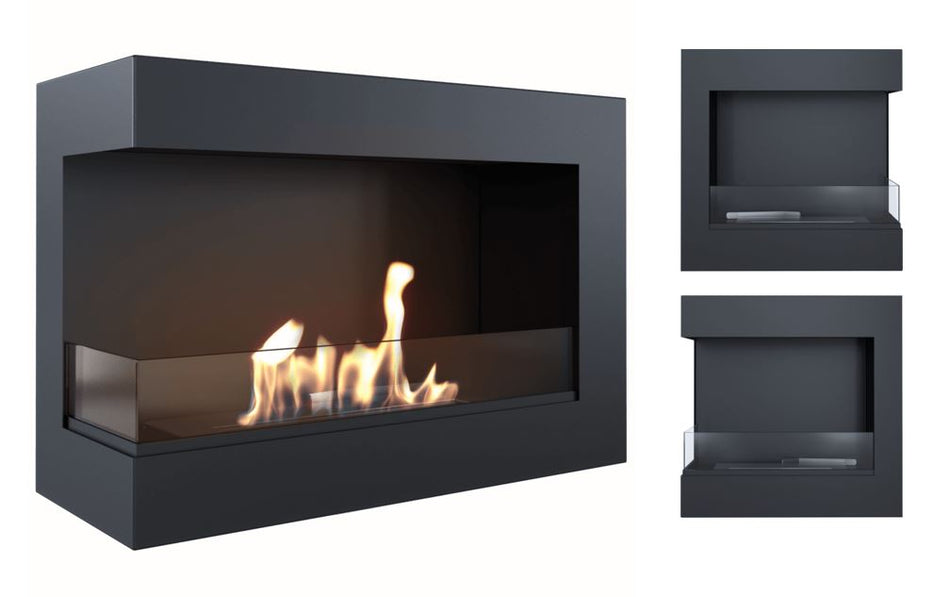 Kratki Biokamin Delta 700 Eckkamin rechts/links | wahlweise + Glas