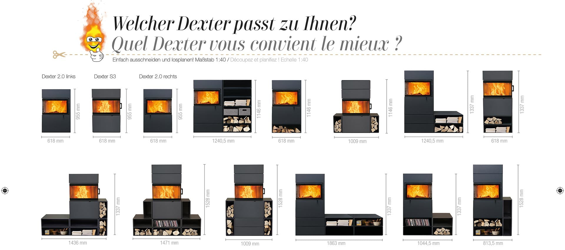 Kaminofen Austroflamm Dexter 2.0 - mögliche optionen