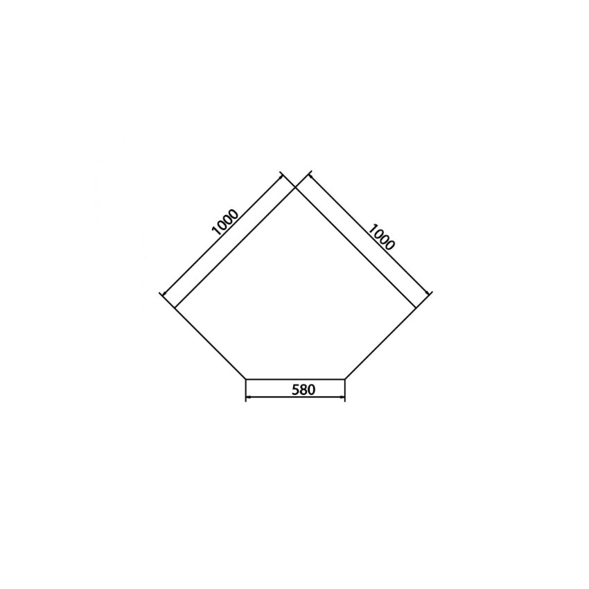 Unterlegplatte Form-B Zeichnung