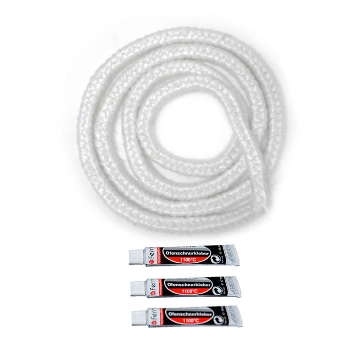 Fermit | Glasfaser Dichtschnur-Set inkl. Kleber | 5 m | Ø wählbar
