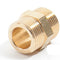 Doppelnippel aus Messing 1''AG x 1''AG