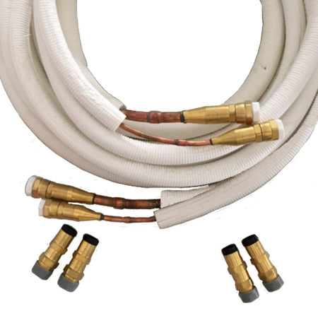 EasyQuick Isoliertes Kupferrohr mit Schnellkupplungen 3/8x5/8 Zoll Zuschnitt | Klimaworld.com