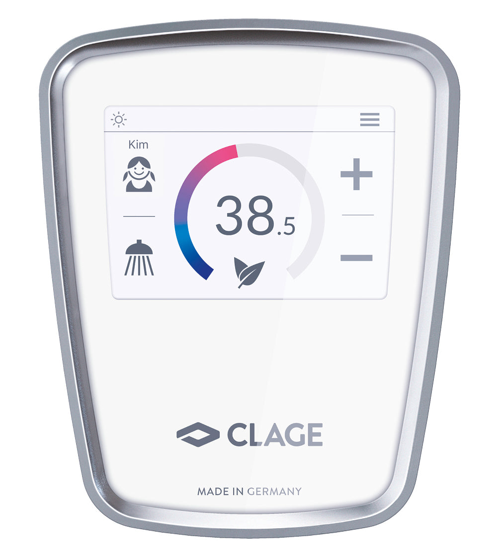 CLAGE Durchlauferhitzer DSX Touch, Display Bedienmodus | klimaworld.com