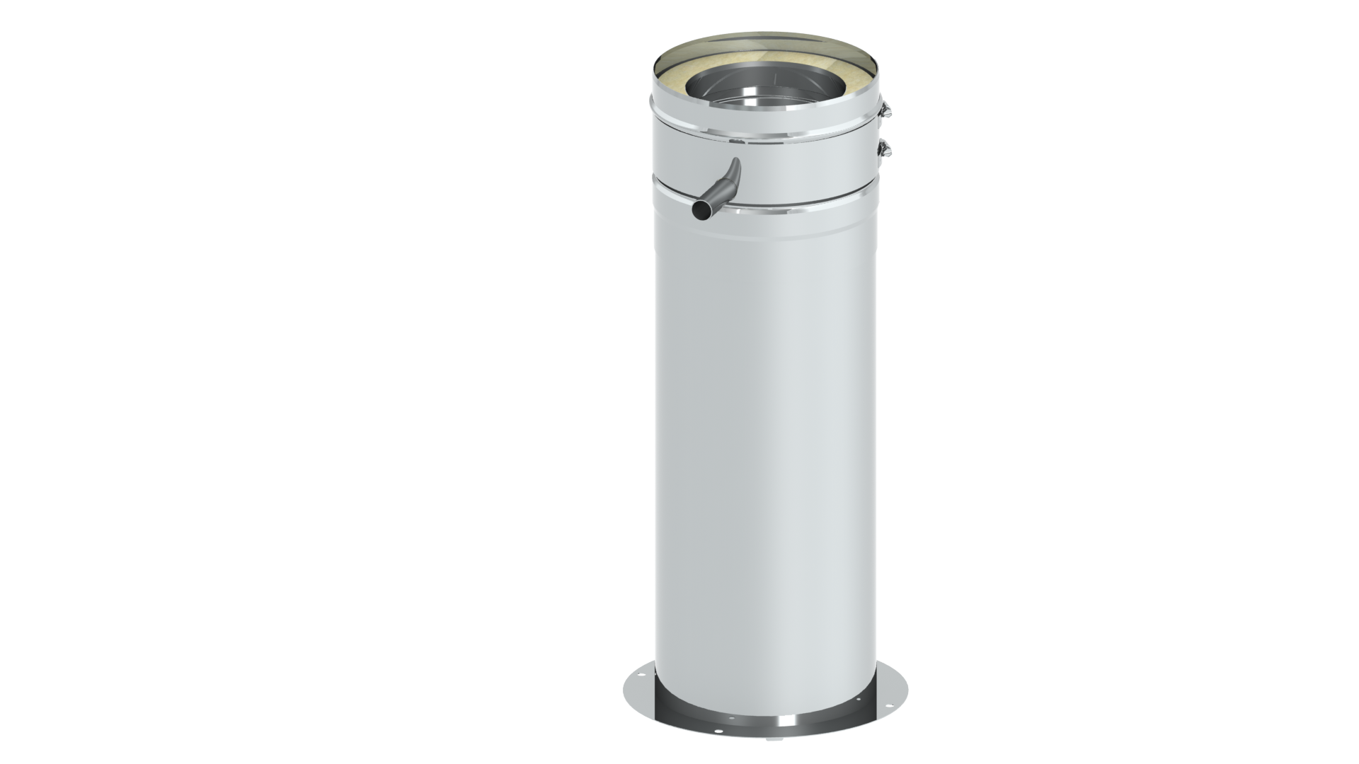 Teleskopstütze 60-615mm mit Teleskopkopf und Kondensatablauf seitlich