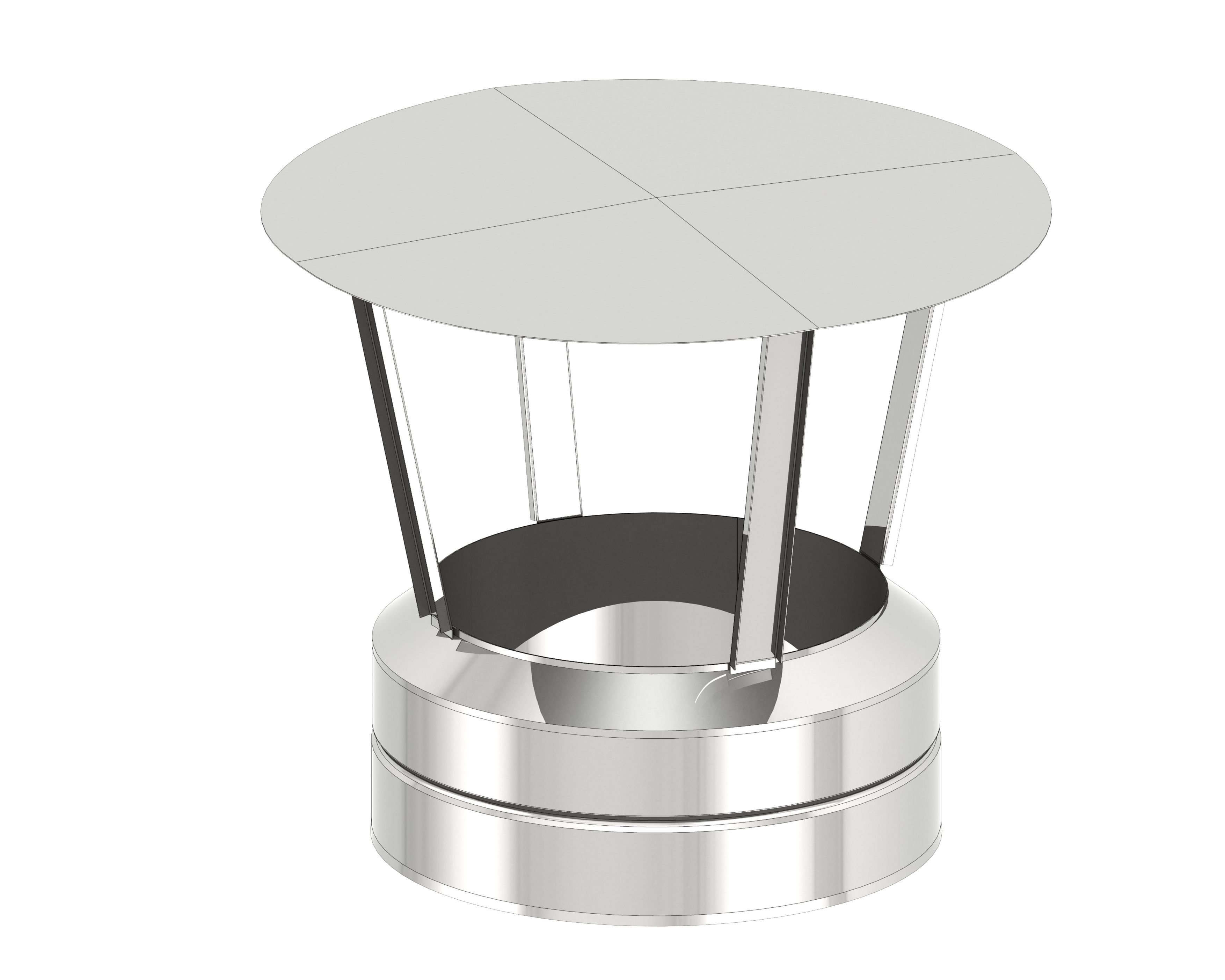 Regenhaube mit Mündungsabschluss