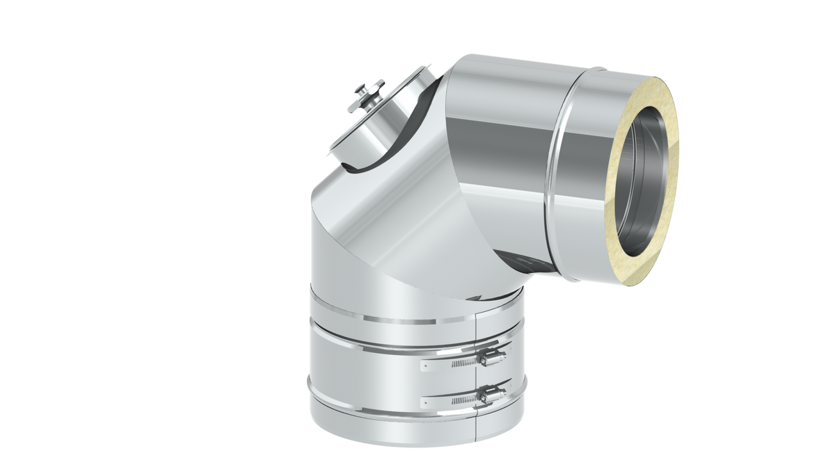 Reinigungswinkel 90° mit Deckel Öl und Gas
