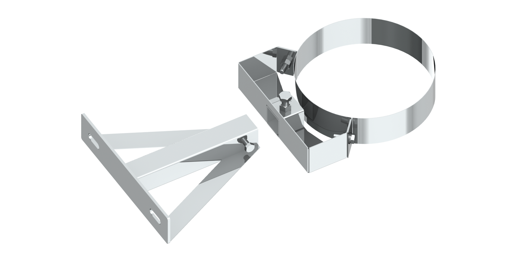 Jeremias Wandabstandshalter starr(Kopf-/Wandteil) ab 250 mm | Ø 300 mm