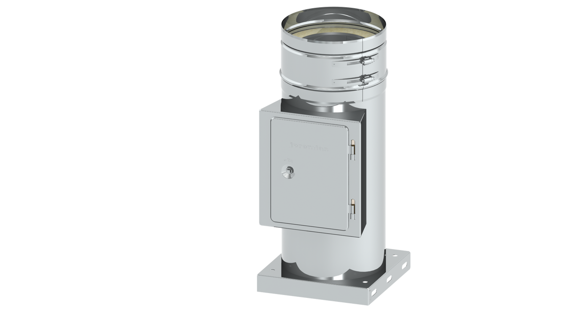 Reinigungselement mit integrierter Grundplatte und Kondensatablauf unten