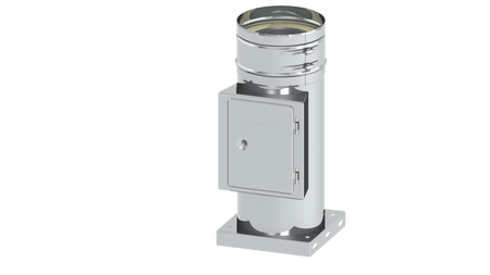 Reinigungselement mit integrierter Grundplatte und Kondensatablauf unten
