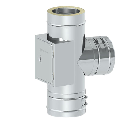 Jeremias T-Anschluss 87° mit Reinigung gegenüberliegend