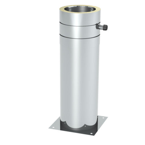 Teleskopstütze 60-615mm mit Teleskopf und Kondensatablauf seitlich 