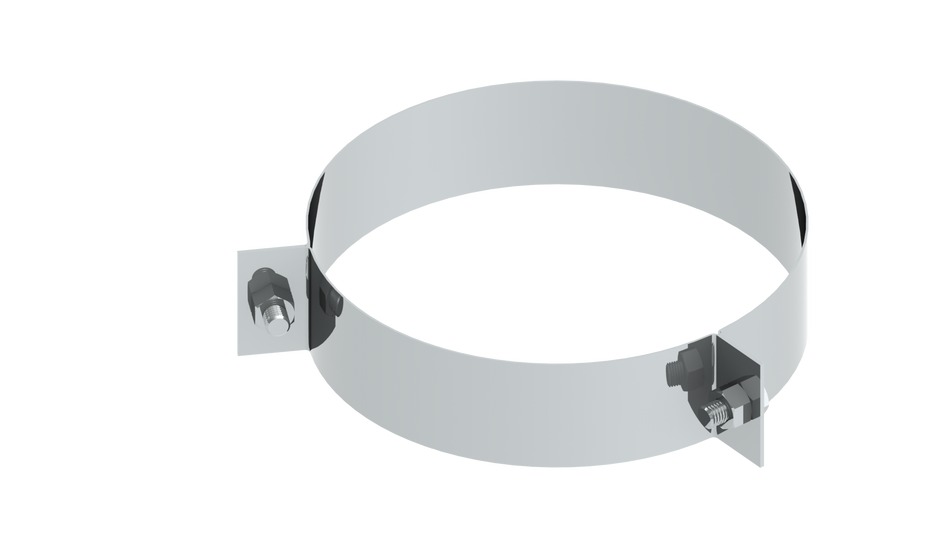 2-Punkt-Abspannschelle für Edelstahlschornstein