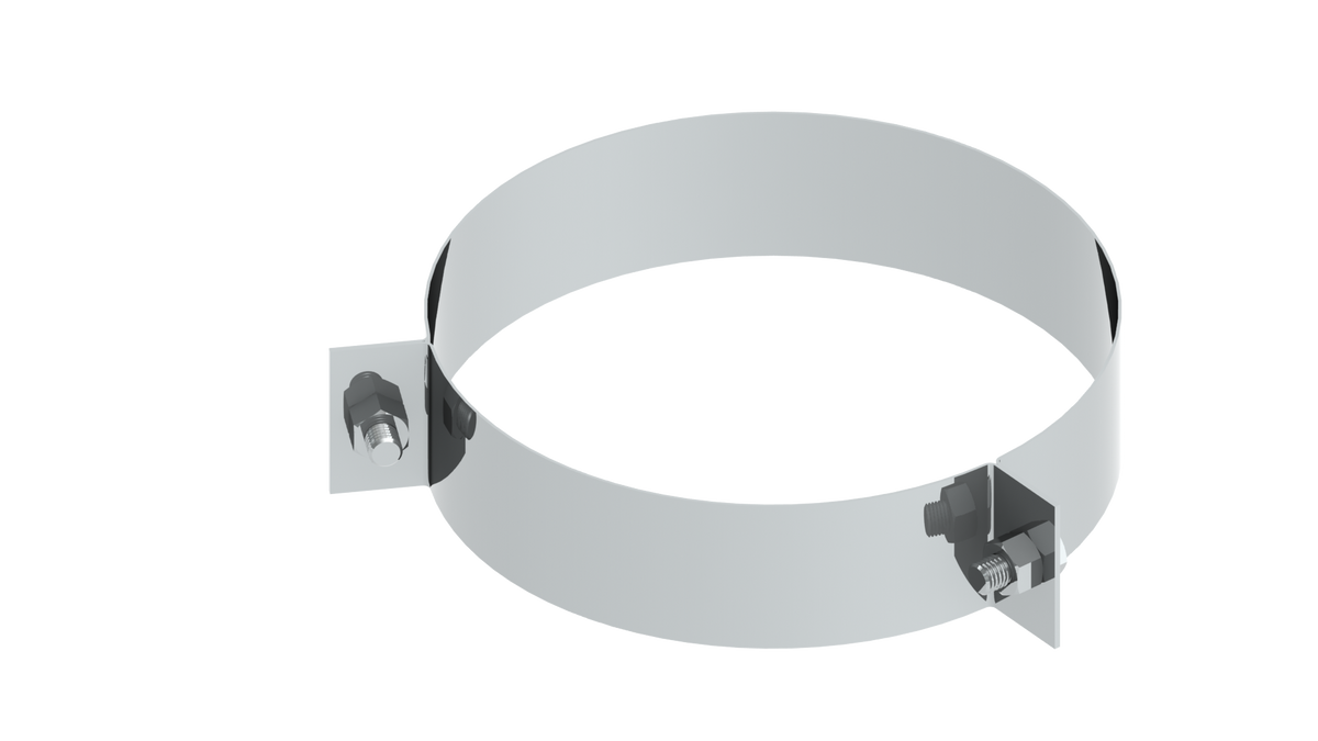 2-Punkt-Abspannschelle für Edelstahlschornstein