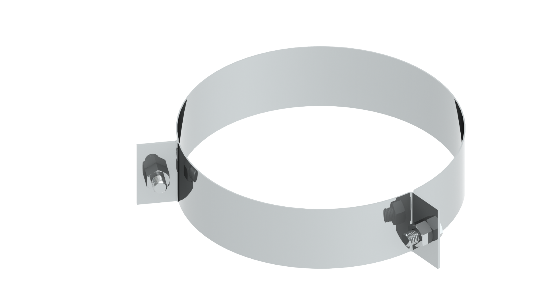 2-Punkt-Abspannschelle für Edelstahlschornstein