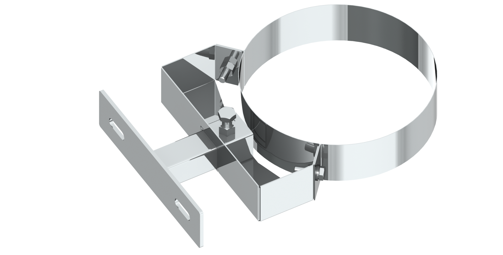 Wandabstandshalter verstellbar 50 - 150 mm für Edelstahlschornsteinsysteme