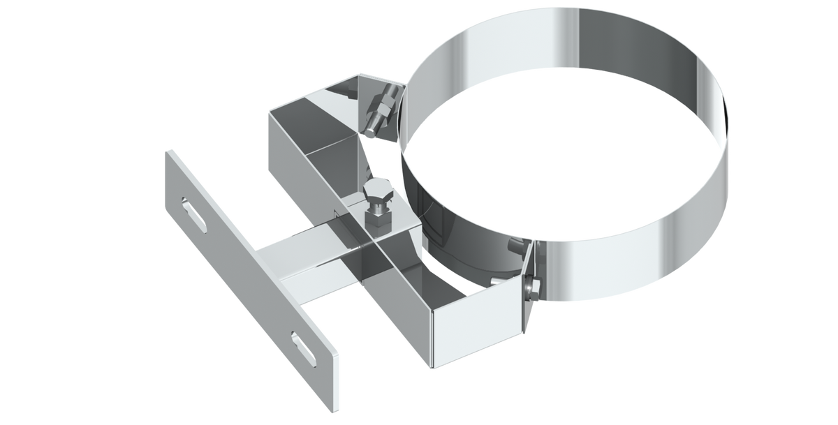 Wandabstandshalter verstellbar 50 - 150 mm für Edelstahlschornsteinsysteme