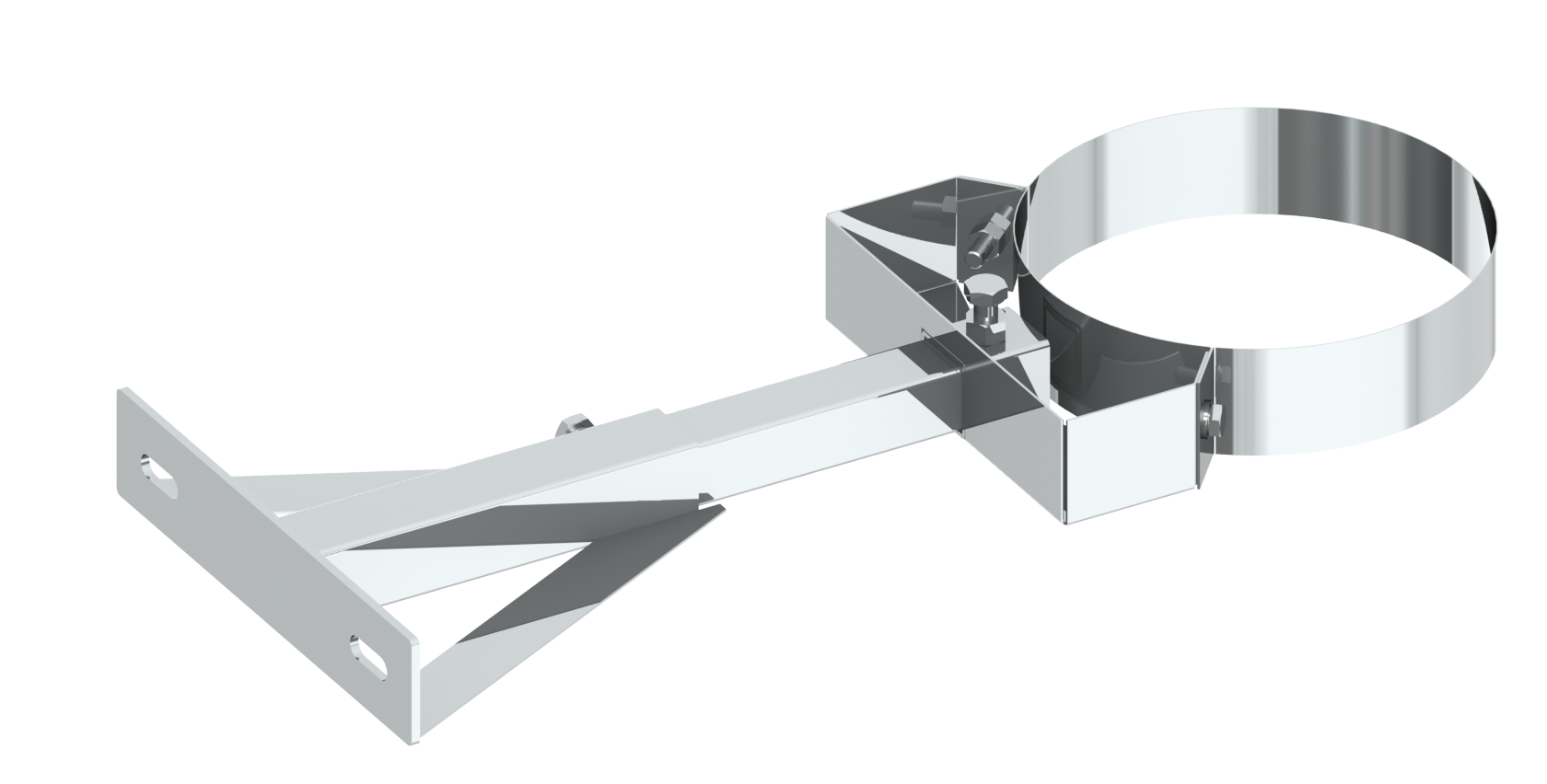 Wandabstandshalter verstellbar 250 - 360 mm mit Gelenk für Edelstahlschornsteinsysteme