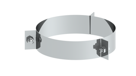 3-Punkt-Abspannschelle für Edelstahlschornstein
