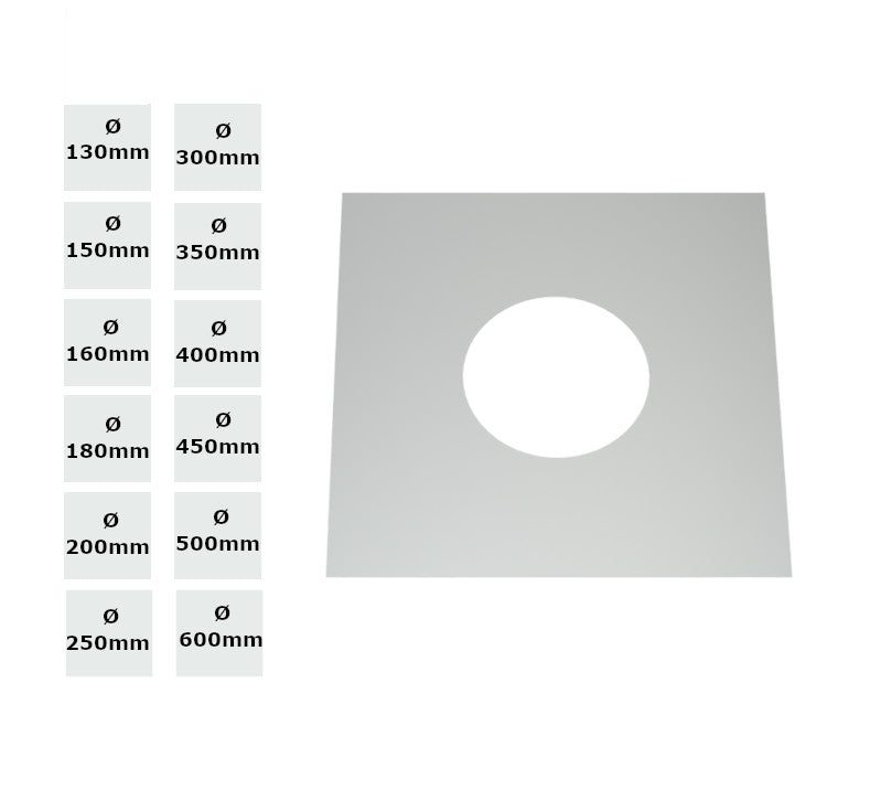Jeremias Wand-/ Deckenblende 0° für Schornstein
