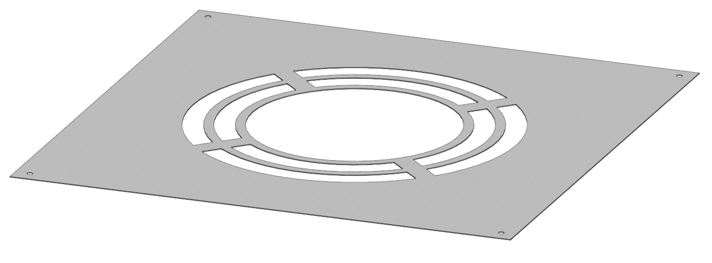 Deckenblende 0° einteilig für Hinterlüftung