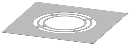 Deckenblende 0° einteilig für Hinterlüftung