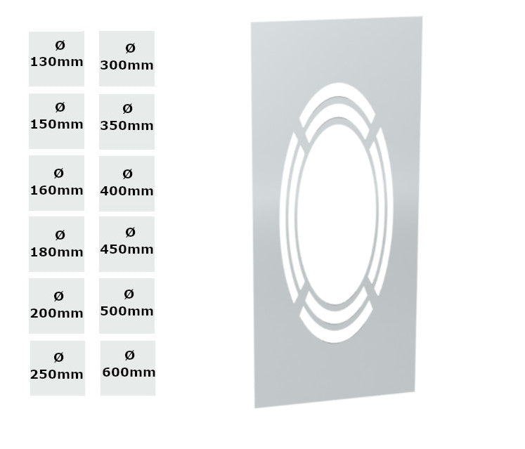Jeremias Deckenblende hinterbelüftet für DW-ECO 2.0 | Ø Winkel wählbar