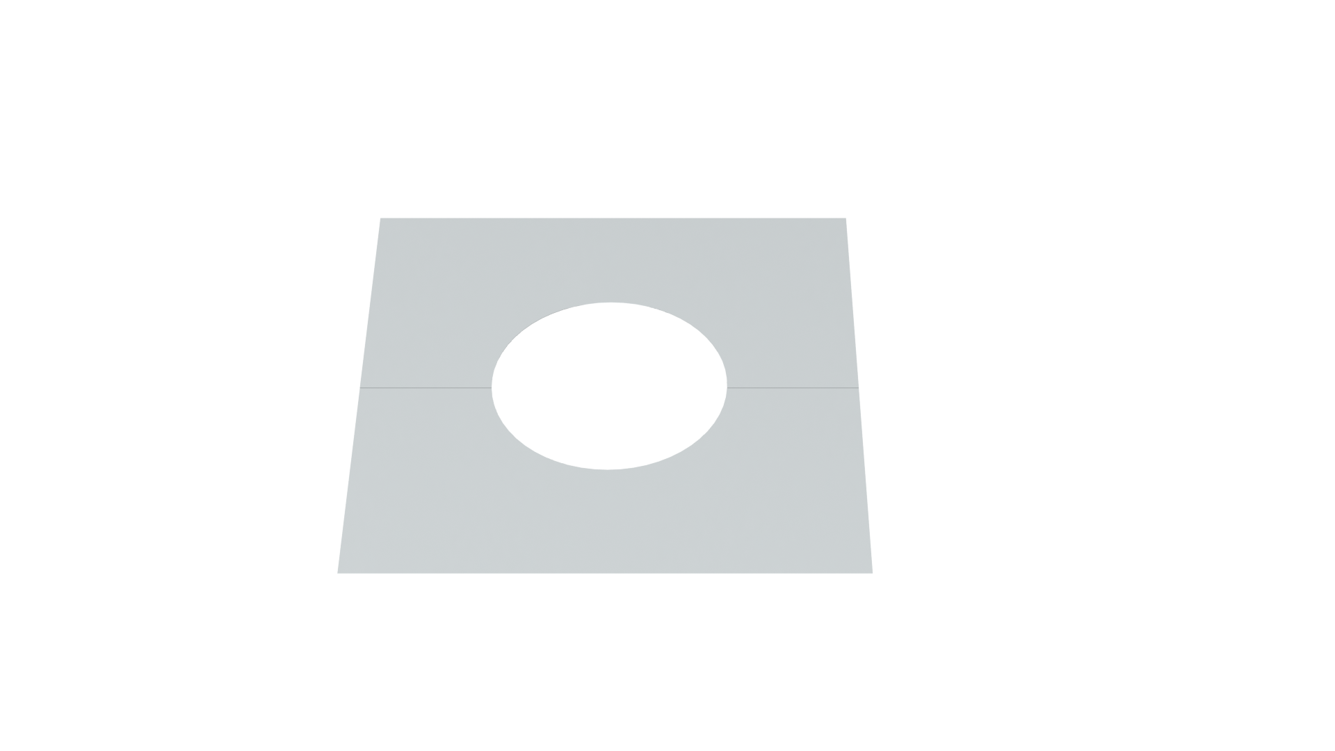 Deckenblende 0° zweiteilig 