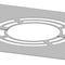 Deckenblende für Hinterlüftung, zweiteilig 0° Ø 130 mm