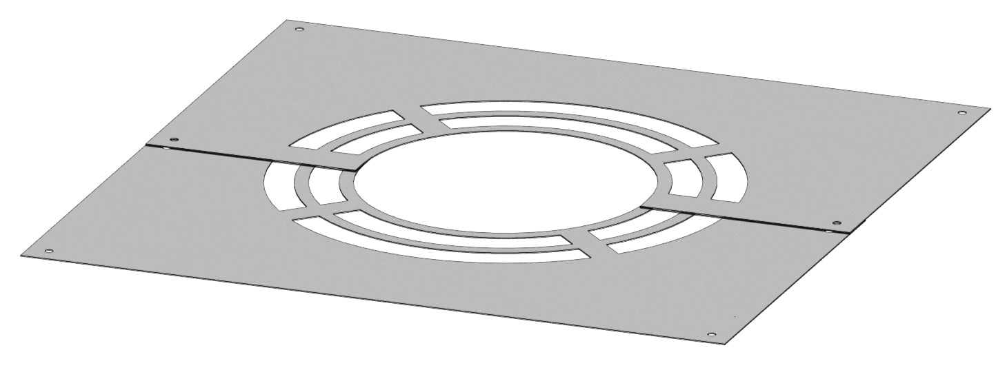 Deckenblende 0° zweiteilig für Hinterlüftung