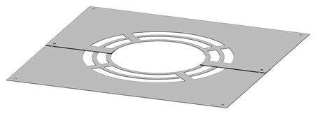 Deckenblende 0° zweiteilig für Hinterlüftung