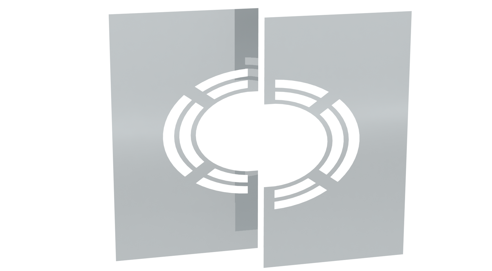 Jeremias Deckenblende für Hinterlüftung | 1°-65° | zweiteilig | Ø 450 mm