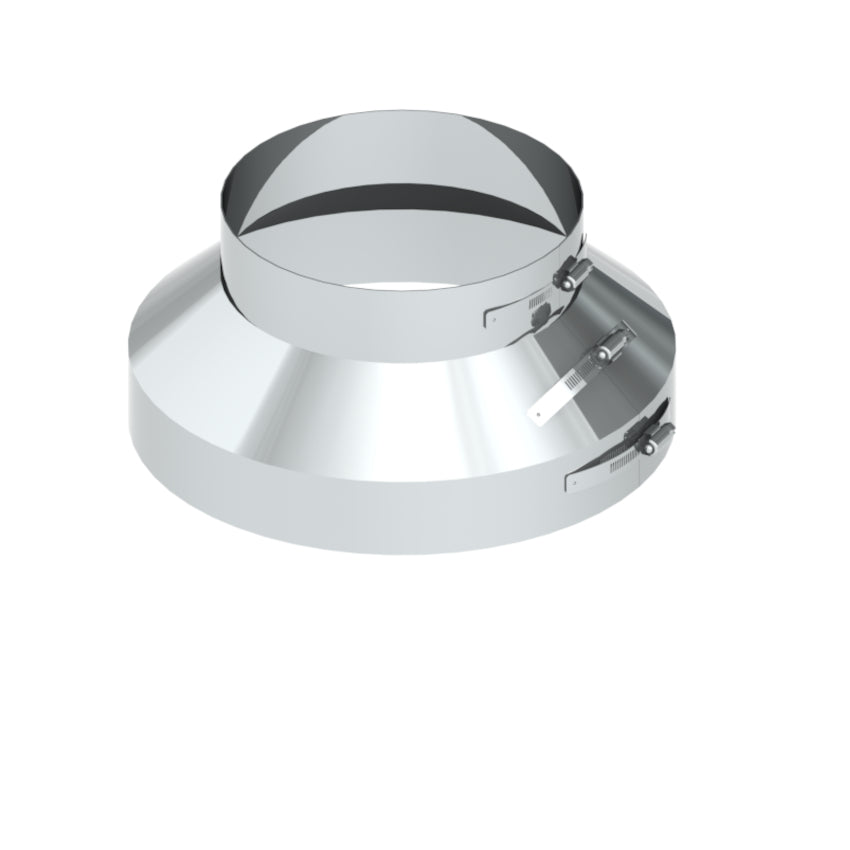 Wetterkragen mit Lüftung für Edelstahlschornsteine