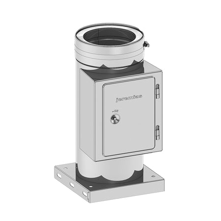 Reinigungselement mit integrierter Grundplatte für Edelstahlschornsteine Jeremias