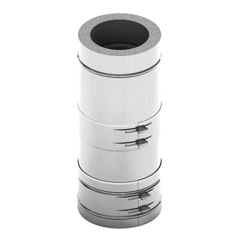 Längenelement Teleskopierbar Schiebeelement 320 - 480 mm für Edelstahlschornstein
