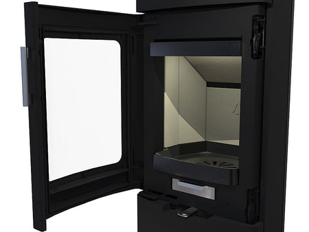 KRETZ | Kaminofen ECHEDO 1 | Stahl schwarz | 7 kW - Ansicht Innenraum