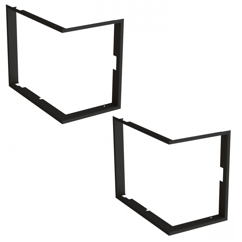BeF Einbaurahmen Twin (V) 7 CP-CP/CL-CL, 60 mm schwarz | Klimaworld.com