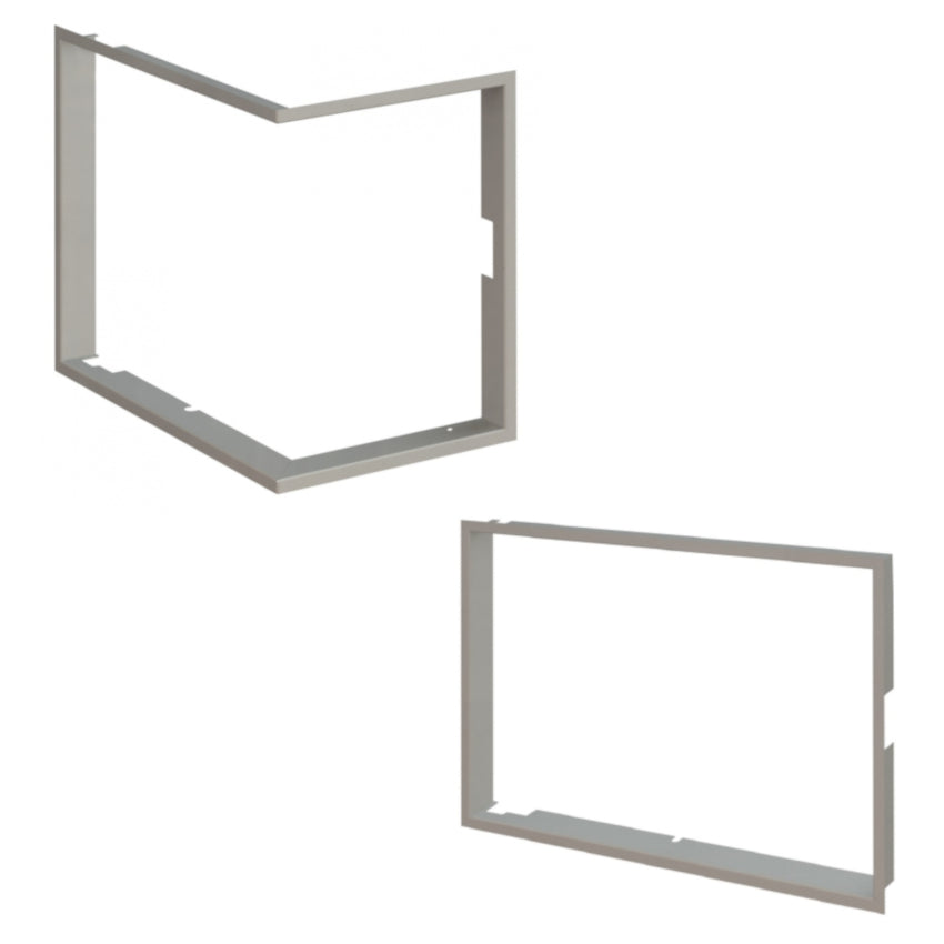 BeF Einbaurahmen Twin (V) 7 CL/CP, 60 mm. Edelstahl | Klimaworld.com