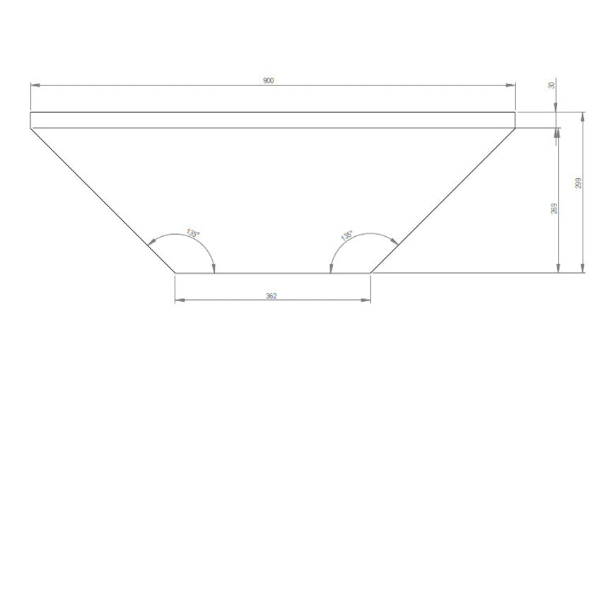 Aflamo Elektrokamin Vigo Eiche, Eckaufstellung Masszeichnung | klimaworld.com