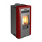 KALOR Pelletkamin | Perfecta Maiolica Edda 10 | 7,8 kW | Bordeaux