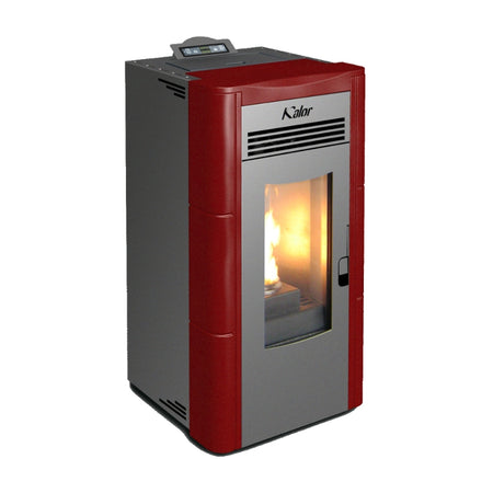 KALOR Pelletofen Perfecta Maiolika Edda 10 bordeaux | klimaworld.com