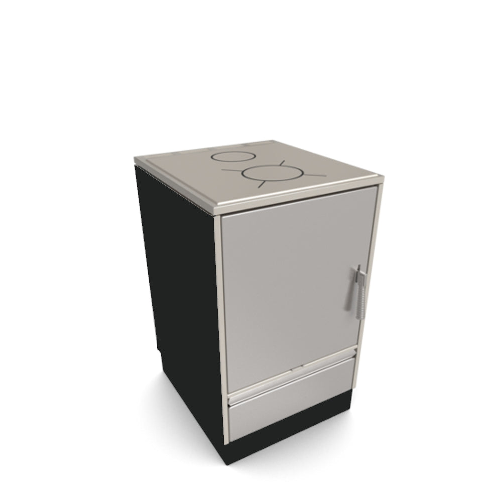 Glutos HH 02 S Küchenherd in edelstahl 5,5 kW | klimaworld.com