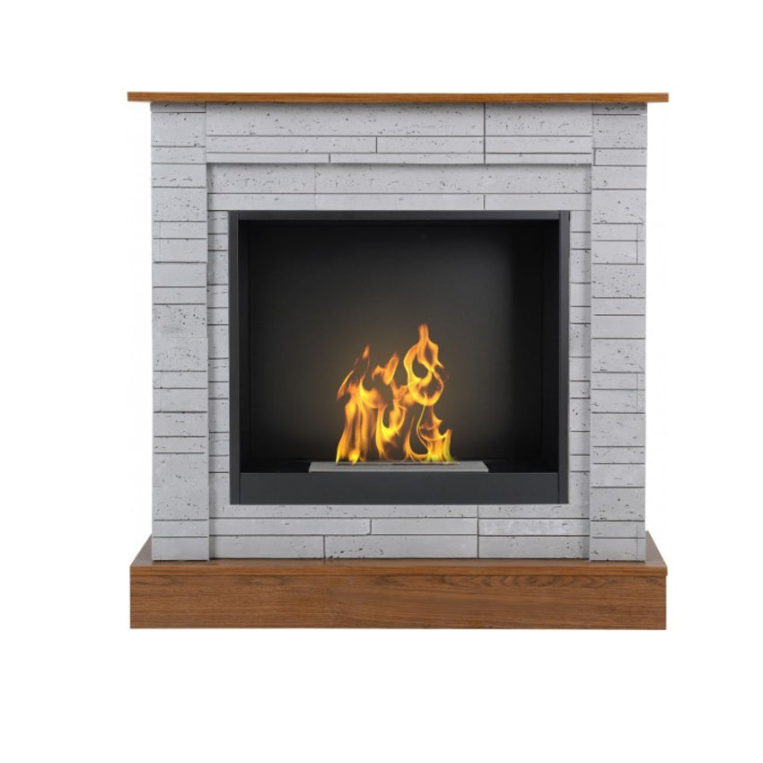 Aflamo Bio-Kamin | Vigo Stone mit Einsatz Bio 60
