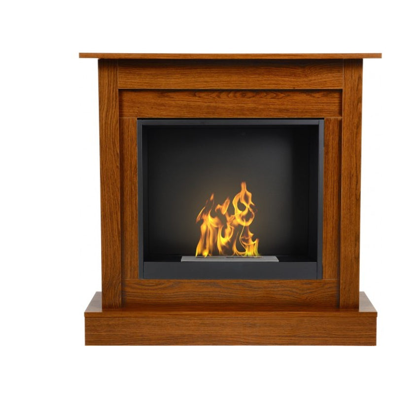 Aflamo Bio-Kamin Vigo Classic mit Einsatz Bio 60, Eiche | klimaworld.com